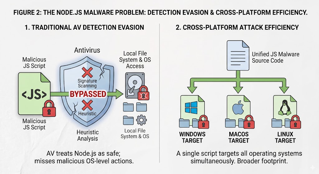 Node.js Malware Problem Diagram